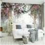 Milofi custom 3D wallpaper mural retro hand-painted flowers European plants background wall decoration 3D Wallpaper BD
