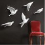 Resin Birds Creative For Wall 3d Sticker Living Room Animal Figurine Wall Murals tv Wall Background Decorative Home Decor Birds 3D Wallpaper